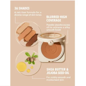 SHEGLAM Skin Focus High Coverage Powder Foundation — Warm Vanilla