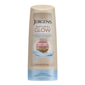 Jergens Natural Glow Wet Skin Moisturizer for Medium to Deep Skin Tones — 221ml