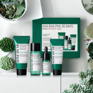 Some By Mi AHA.BHA.PHA 30 Days Miracle AC SOS Kit Edition - Miracle Acne Clear Foam + Miracle Toner + Miracle Serum + Miracle Cream